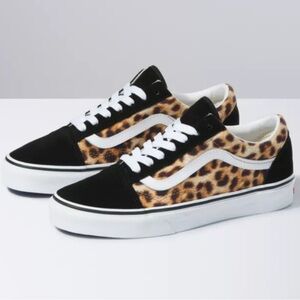 Vans Old Skool Women's Skate Shoes - Leopard/Black